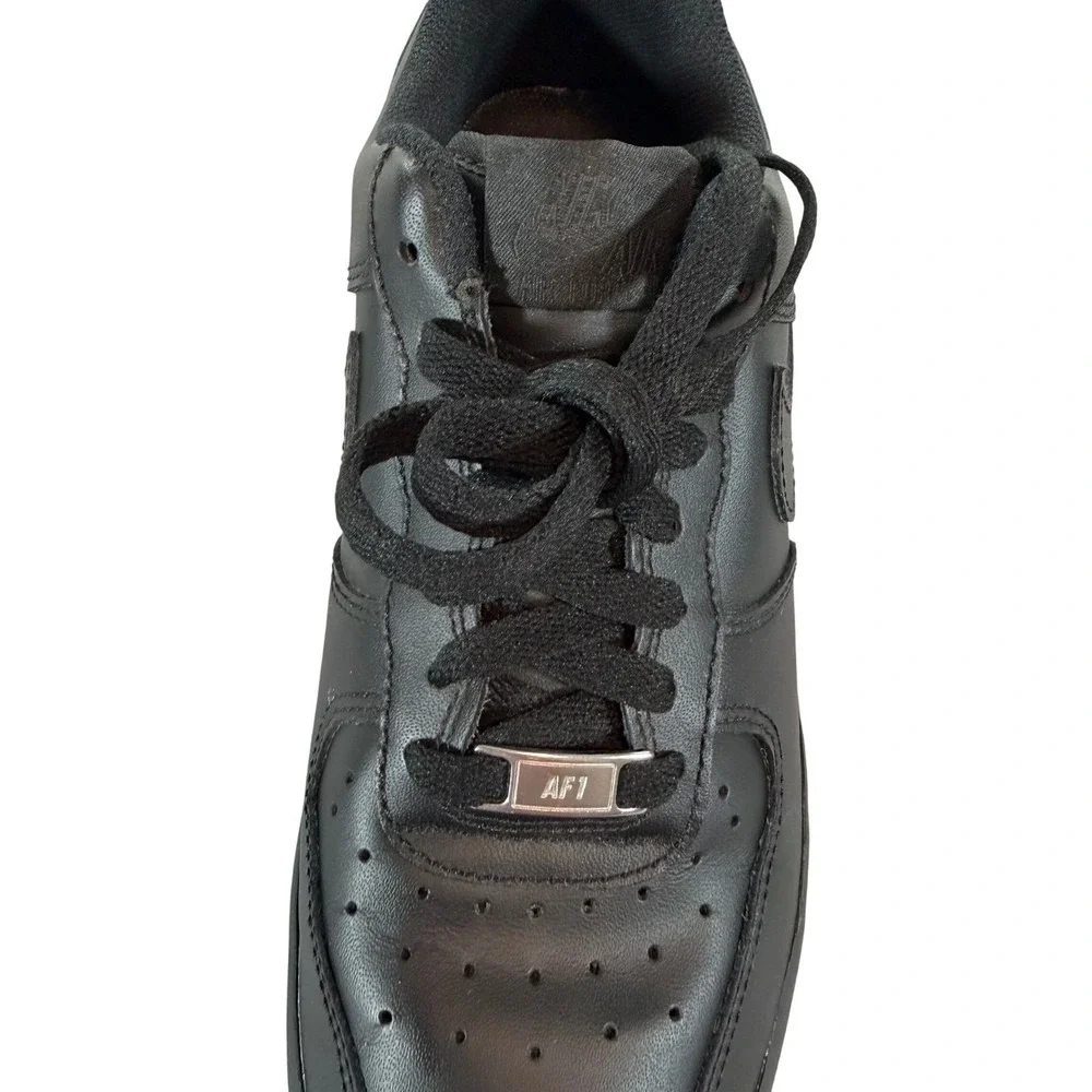 Nike Air Force 1‎ Low Triple Black Leather Sneakers Women's 7.5 AF1